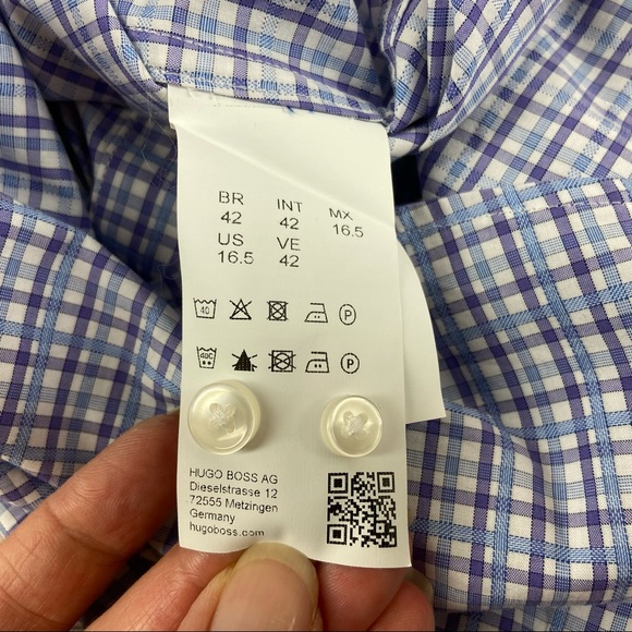 Hugo Boss Jason Plaid Slim Fit Button Down Shirt - Picture 8 of 12